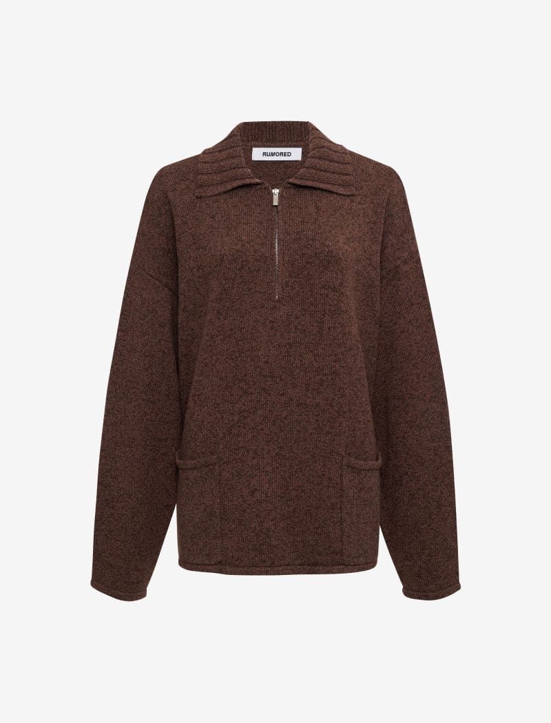 Weekender Quarter Zip | Latte Heather – Rumored