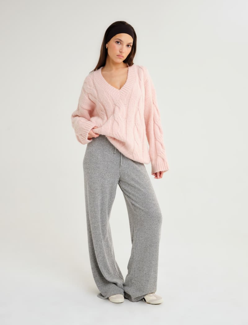 Whistler V-Neck Sweater | Petal - Sweaters