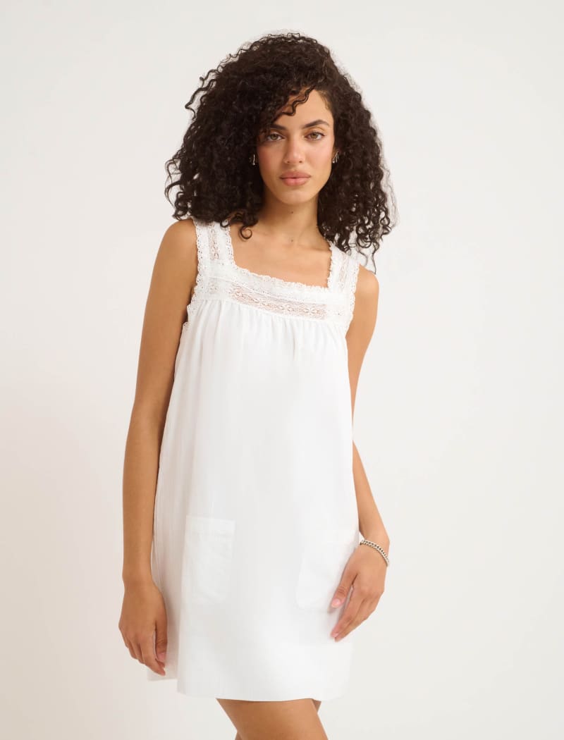 Willow Mini Dress | White - Mini Dress