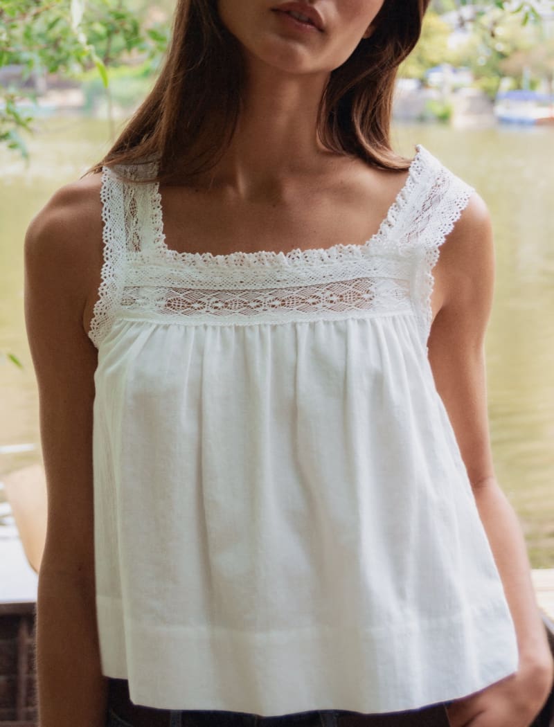 Willow Top | White - Camis and Tanks