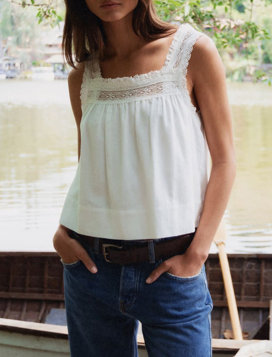 Willow Top | White - Camis and Tanks
