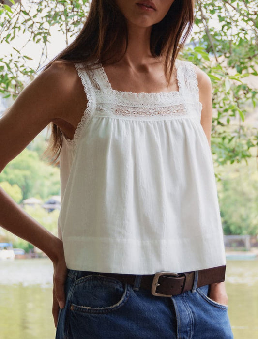 Willow Top | White - Camis and Tanks