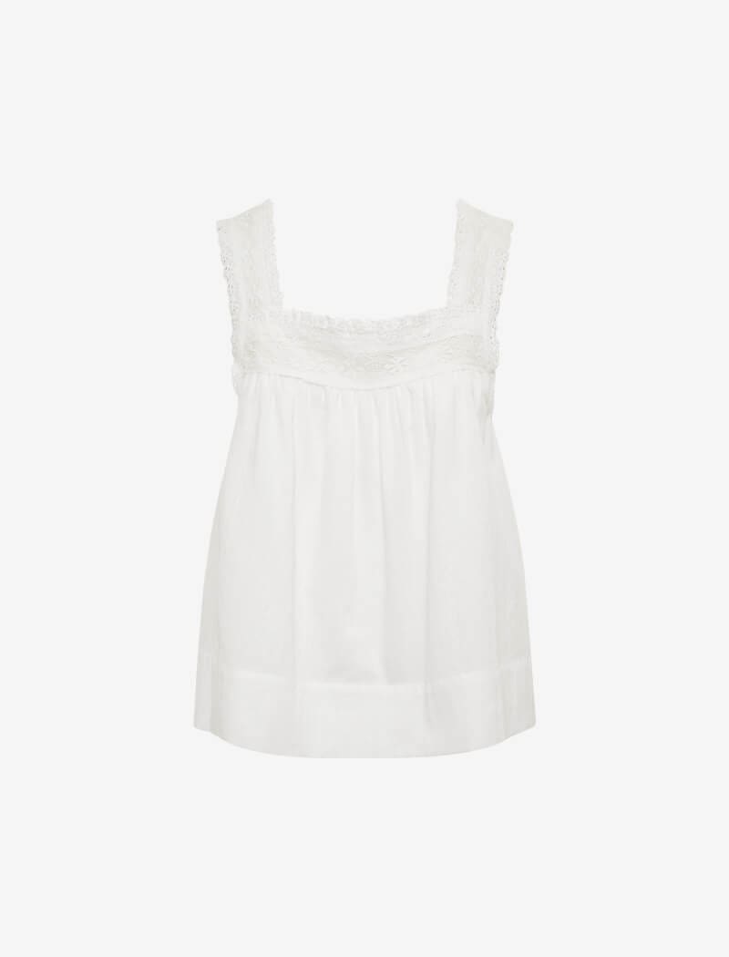Willow Top | White - Camis and Tanks