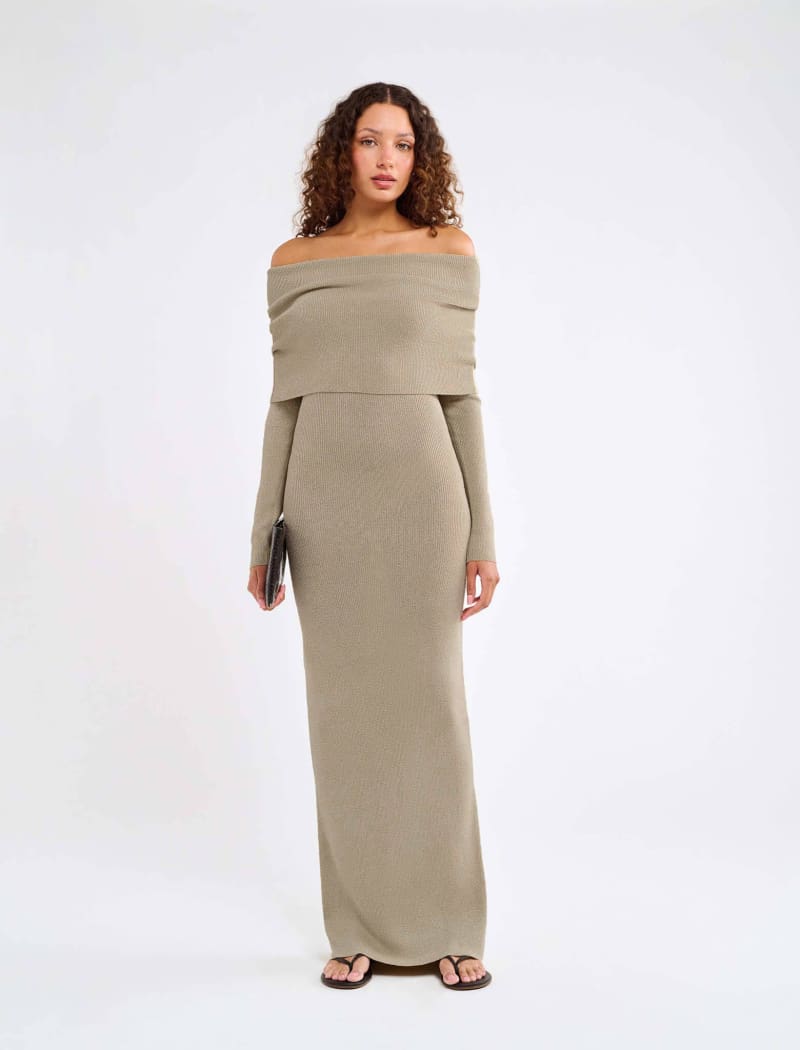 Winona Maxi Dress | Oyster - Maxi Dress