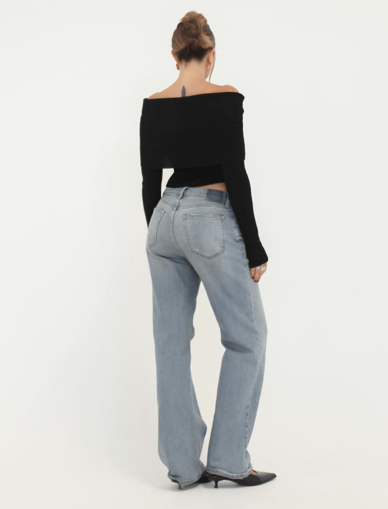 Winona Top | Black - Off-the-Shoulder Top