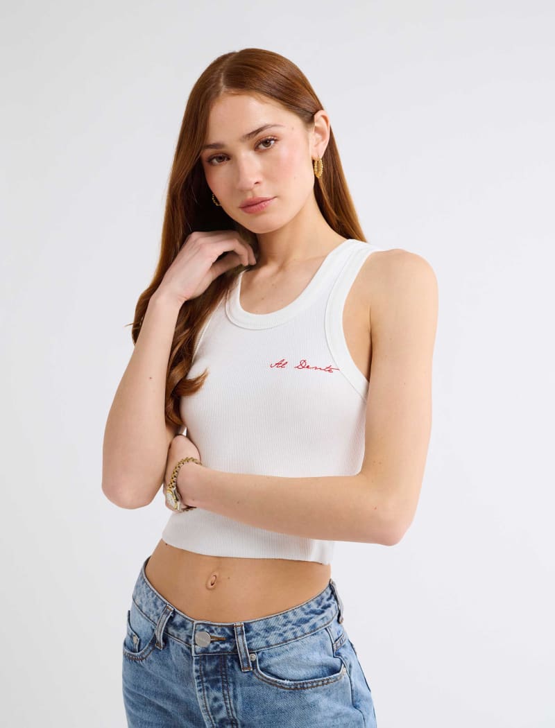 Yankee Tank | Al Dente White - Camis and Tanks
