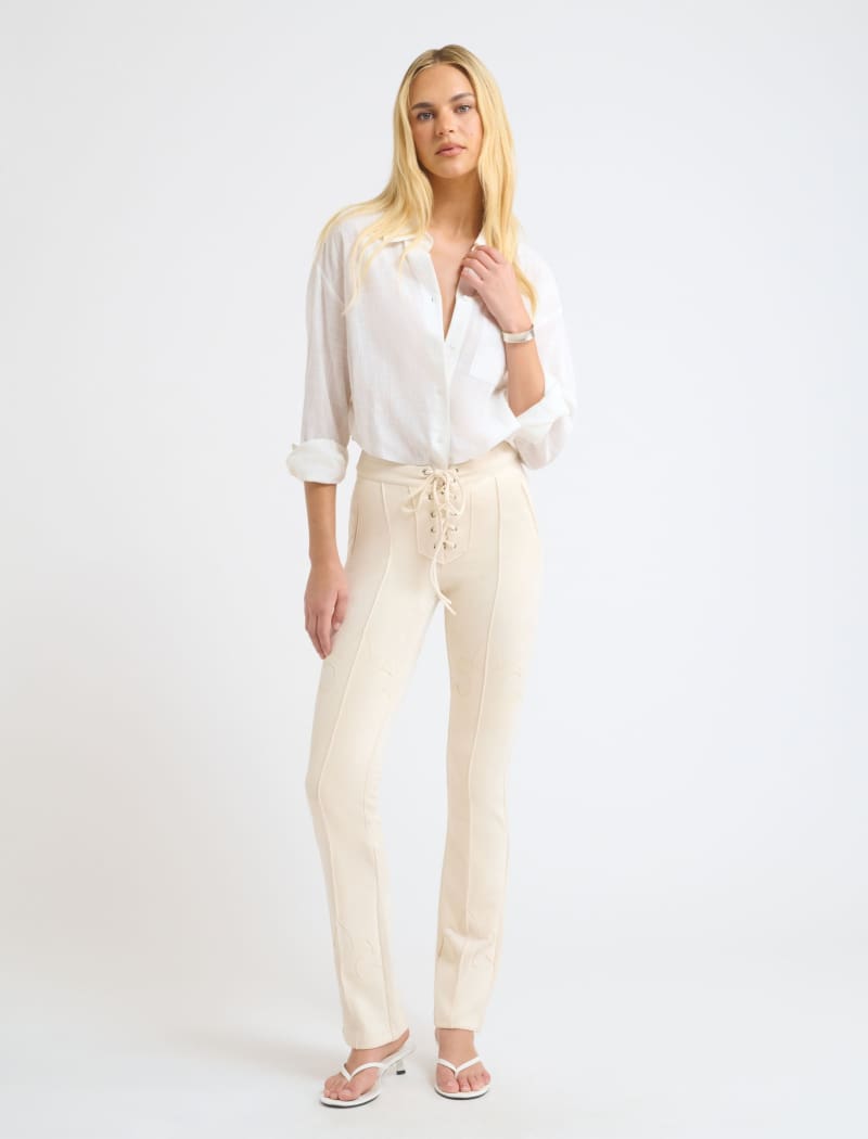 Yellowstone Pant | Cream Suede - Pants